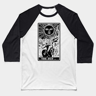 XIX. The Sun Tarot Card | Obsidian and Pearl Baseball T-Shirt